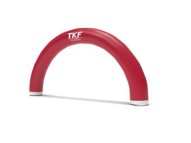 Arched inflatable gate