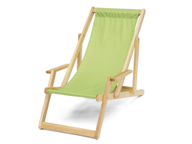 Promo Wooden Deckchair with an armres