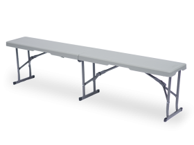 Two-halves plastic bench