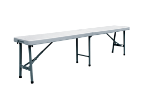 Two-halves plastic bench