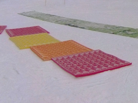 Ski-school training carpet
