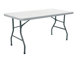 Foldable table with non-divided table surface