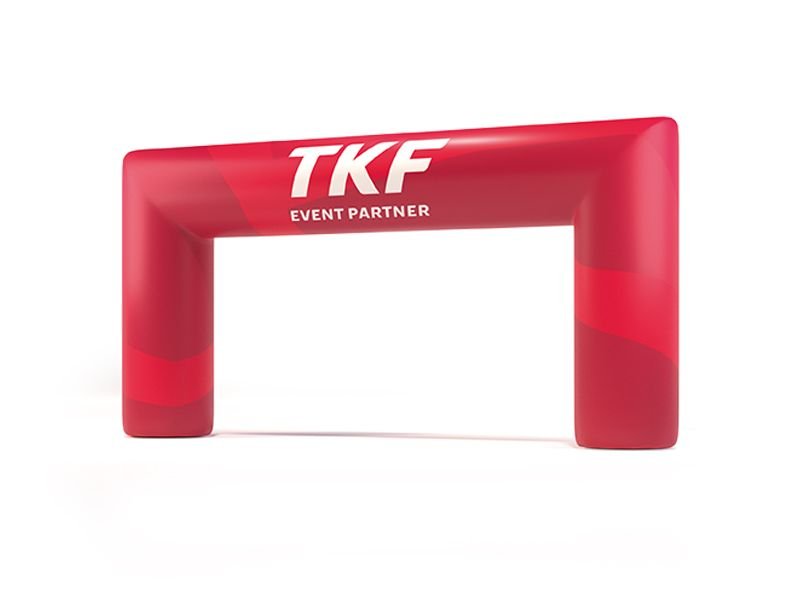 Rectangular-shaped inflatable gate